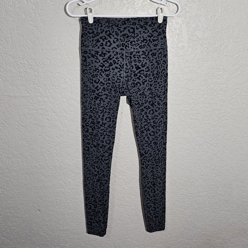 Athleta Gray Animal Print Elation Ultra High Rise Leggings